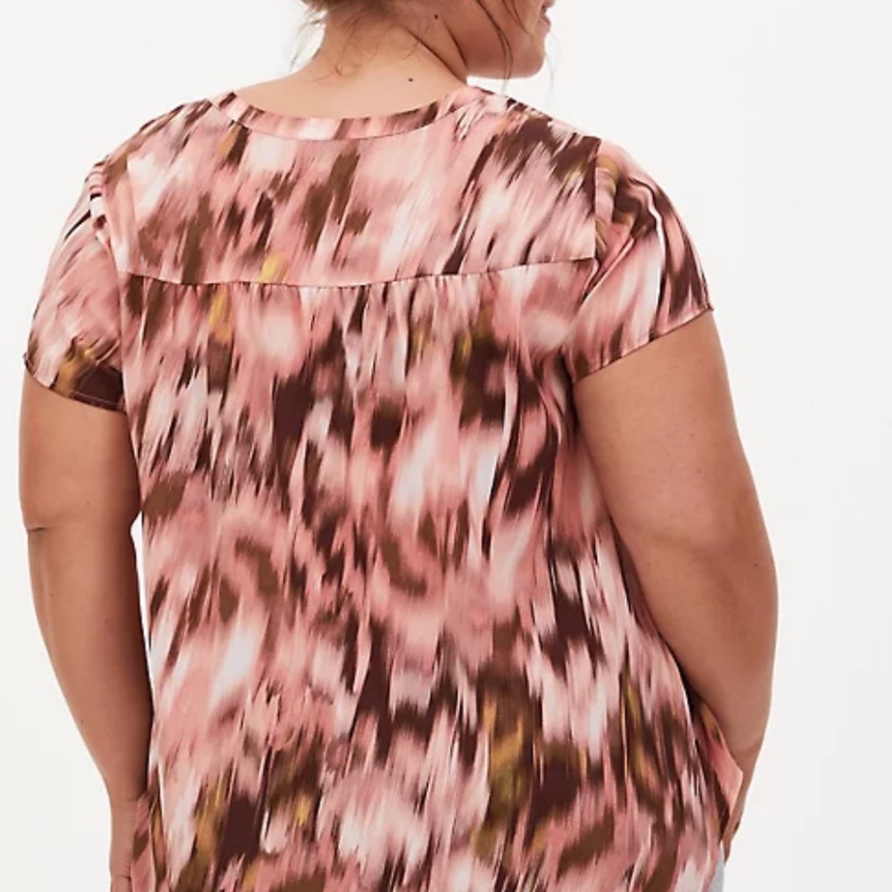 Georgette Multi Print Split Neck Blouse - image 5